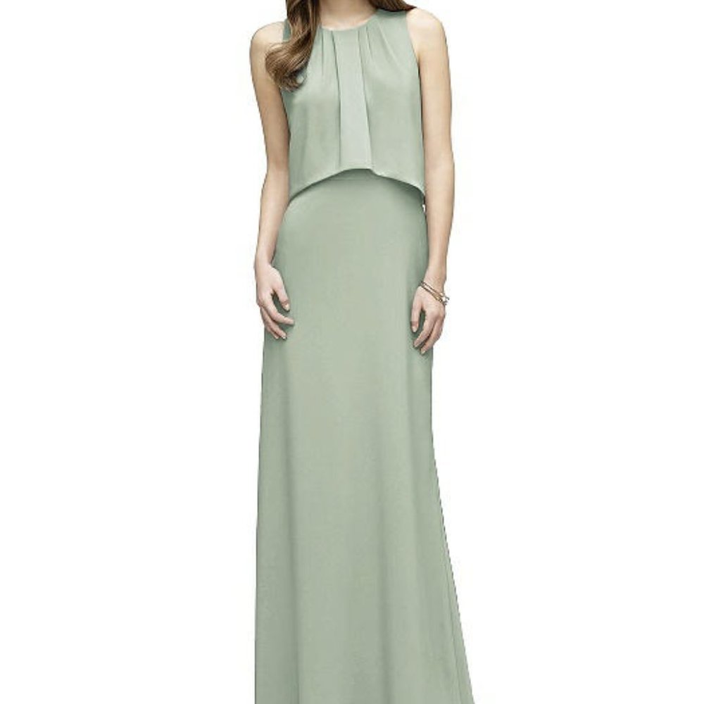 LELA ROSE Bridesmaid Crepe Dress Icelandic 8 LR220